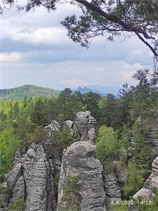 Výhled z centrální části Prachovských skal