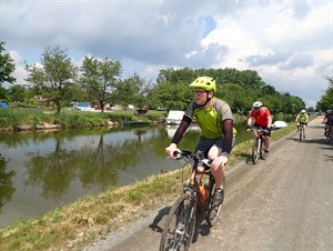 na trase po Slovensku podél Baťova kanálu